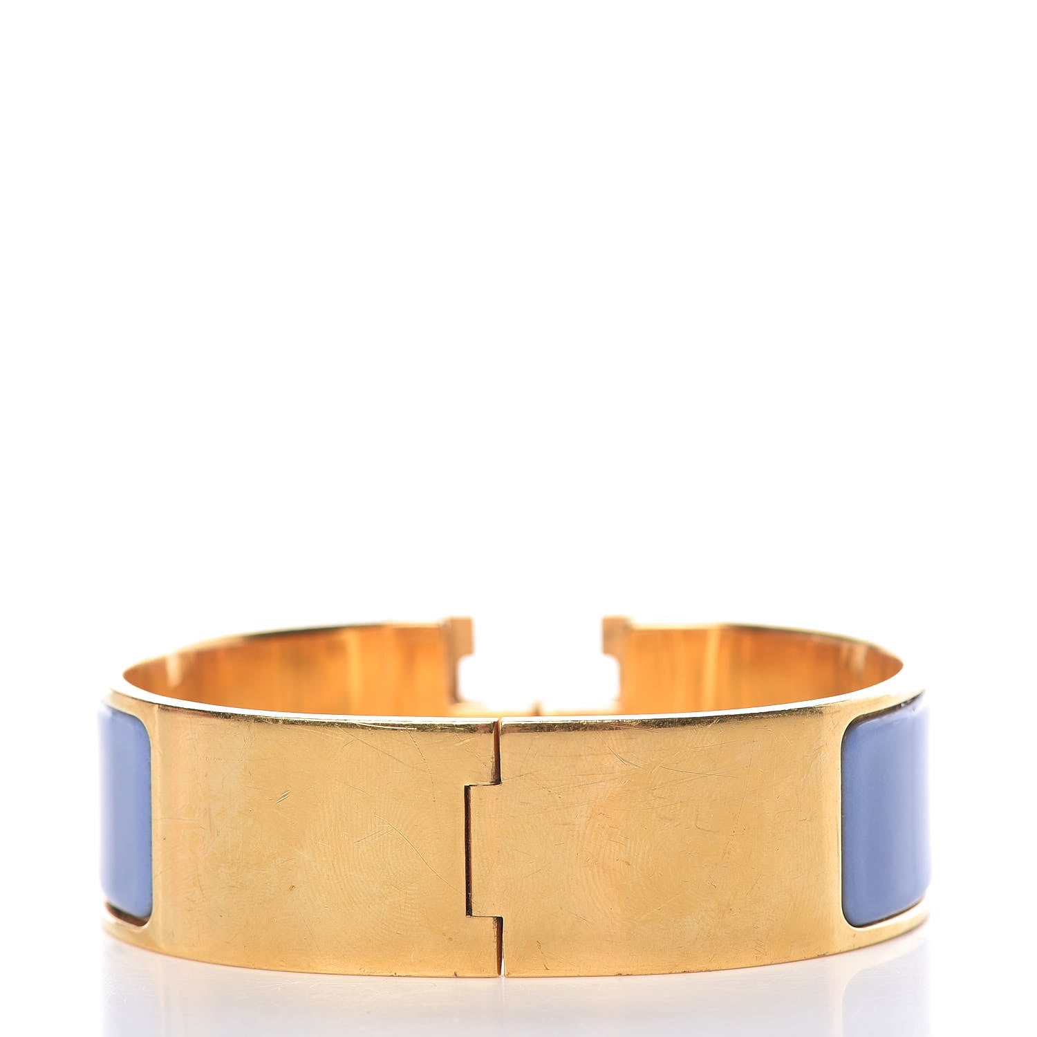 Hermes Enamel Wide Clic Clac H Bracelet GM Lilac 3 of 5