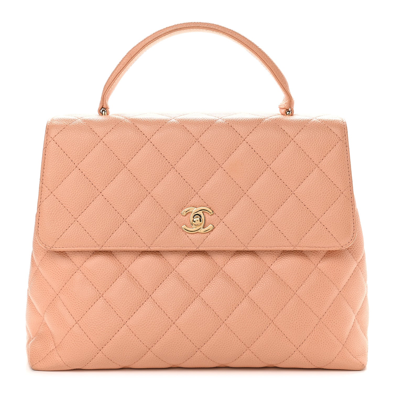 Chanel Caviar Quilted Jumbo Kelly Flap Beige 1 of 13