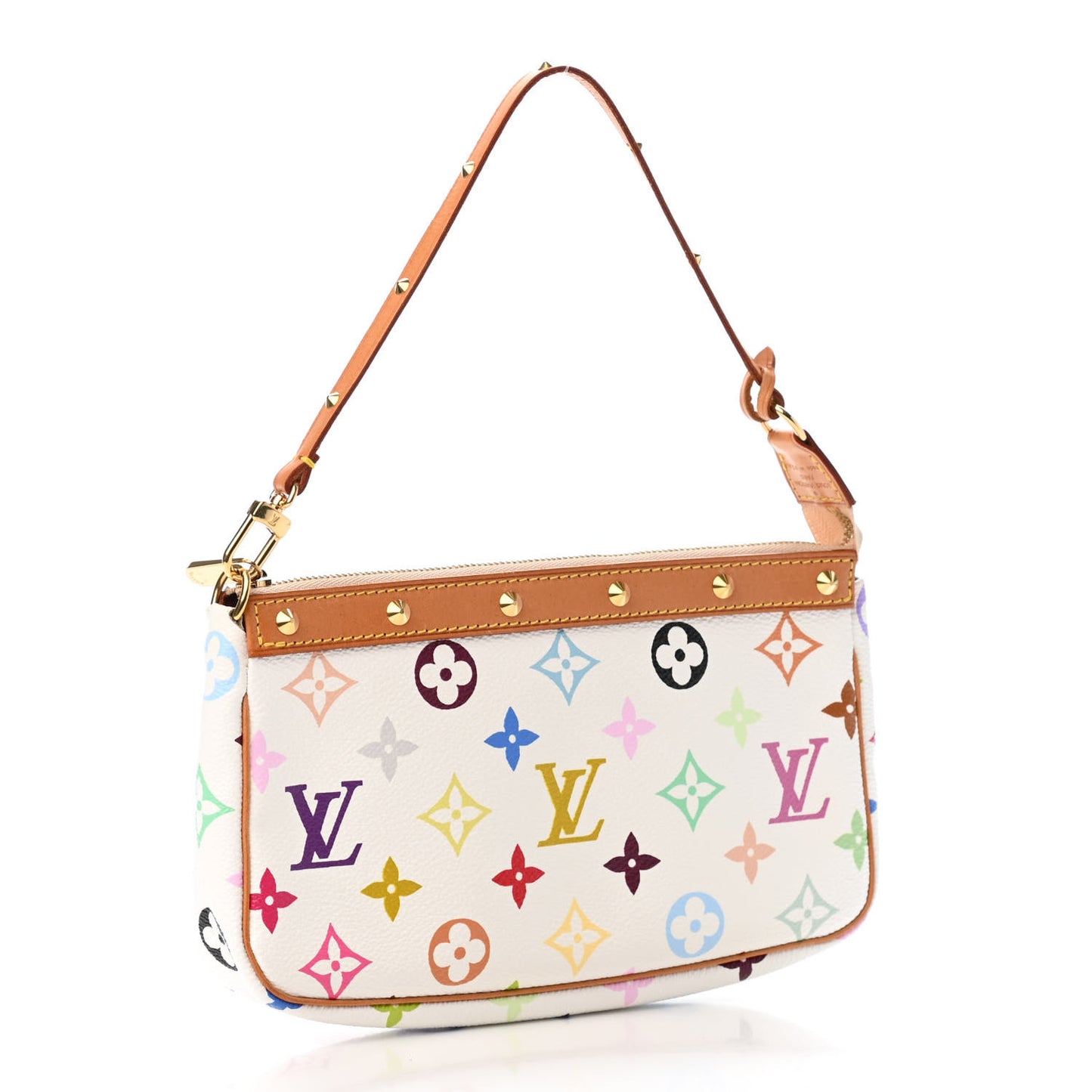 Monogram Multicolor Pochette Accessories White