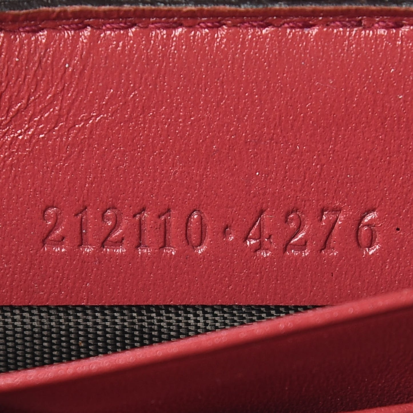 Imprime Monogram GG Pierce Zip Around Wallet Red