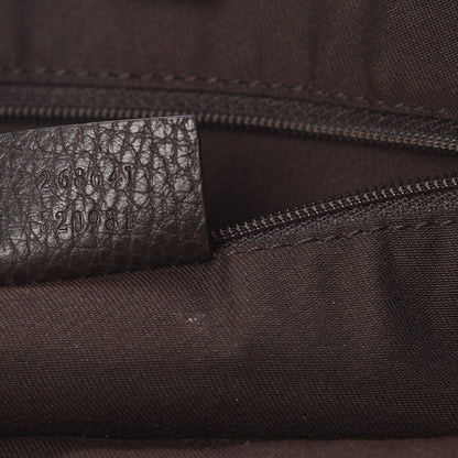 Gucci Monogram Medium Abbey Convertible Tote Dark Brown 7 of 9