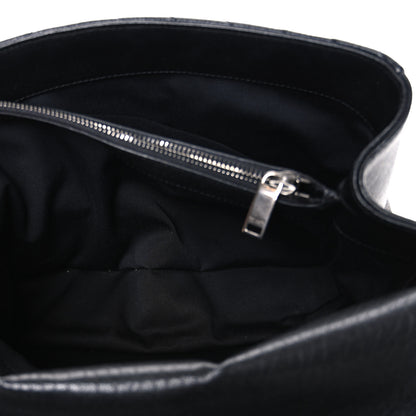 Saint Laurent Sheepskin Matelasse Chevron Monogram Large College Satchel Black 4 of 9