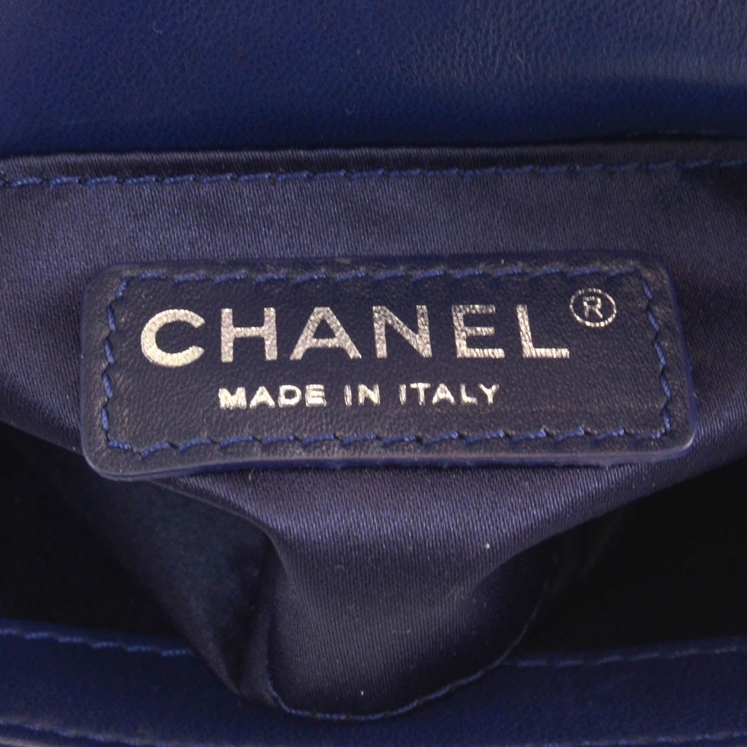 Chanel Lambskin Quilted Strass Mini Flap Dark Blue 7 of 9