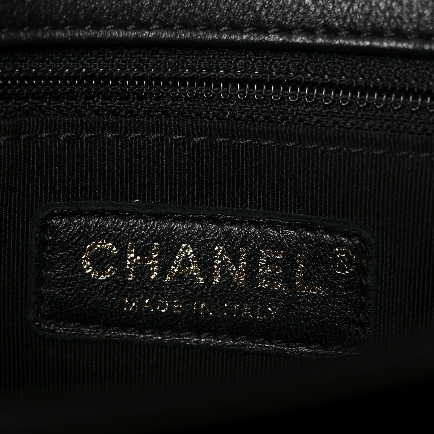 Chanel Grained Calfskin Chevron Stitched Medium Chic Top Handle Flap Black 6 of 10