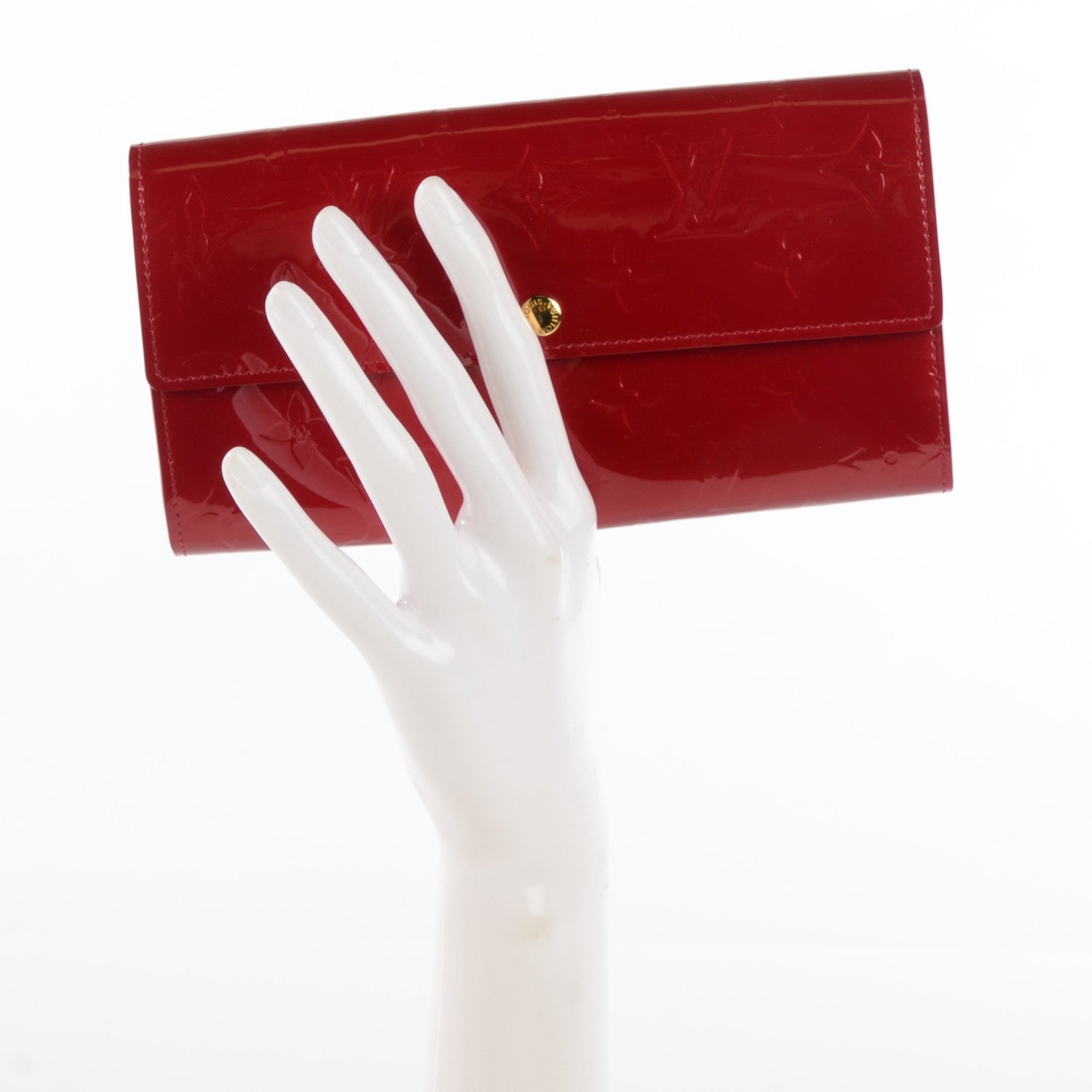 Louis Vuitton Vernis Sarah Wallet Pomme D'Amour 2 of 8