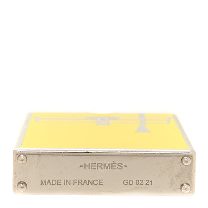 Hermes Metal Lacquered Permabrass Kelly Curiosite Charm Lime 3 of 5