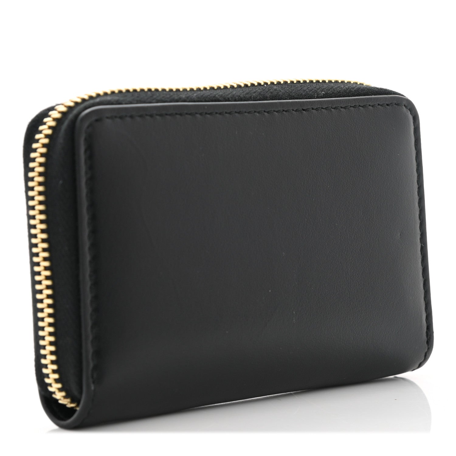 Gucci Plutone Calfskin Logo Zip Around Card Case Black 3 of 6