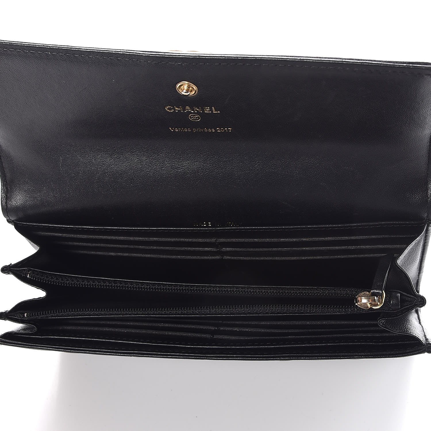 Chanel Lambskin Quilted Boy Flap Wallet Black 5 of 8