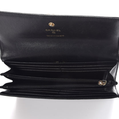Chanel Lambskin Quilted Boy Flap Wallet Black 5 of 8