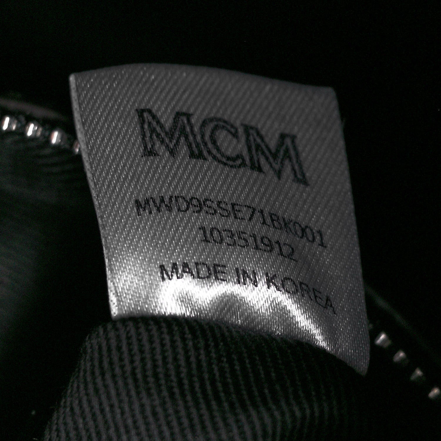 MCM Visetos Small Essential Drawstring Bucket Bag Black 7 of 15