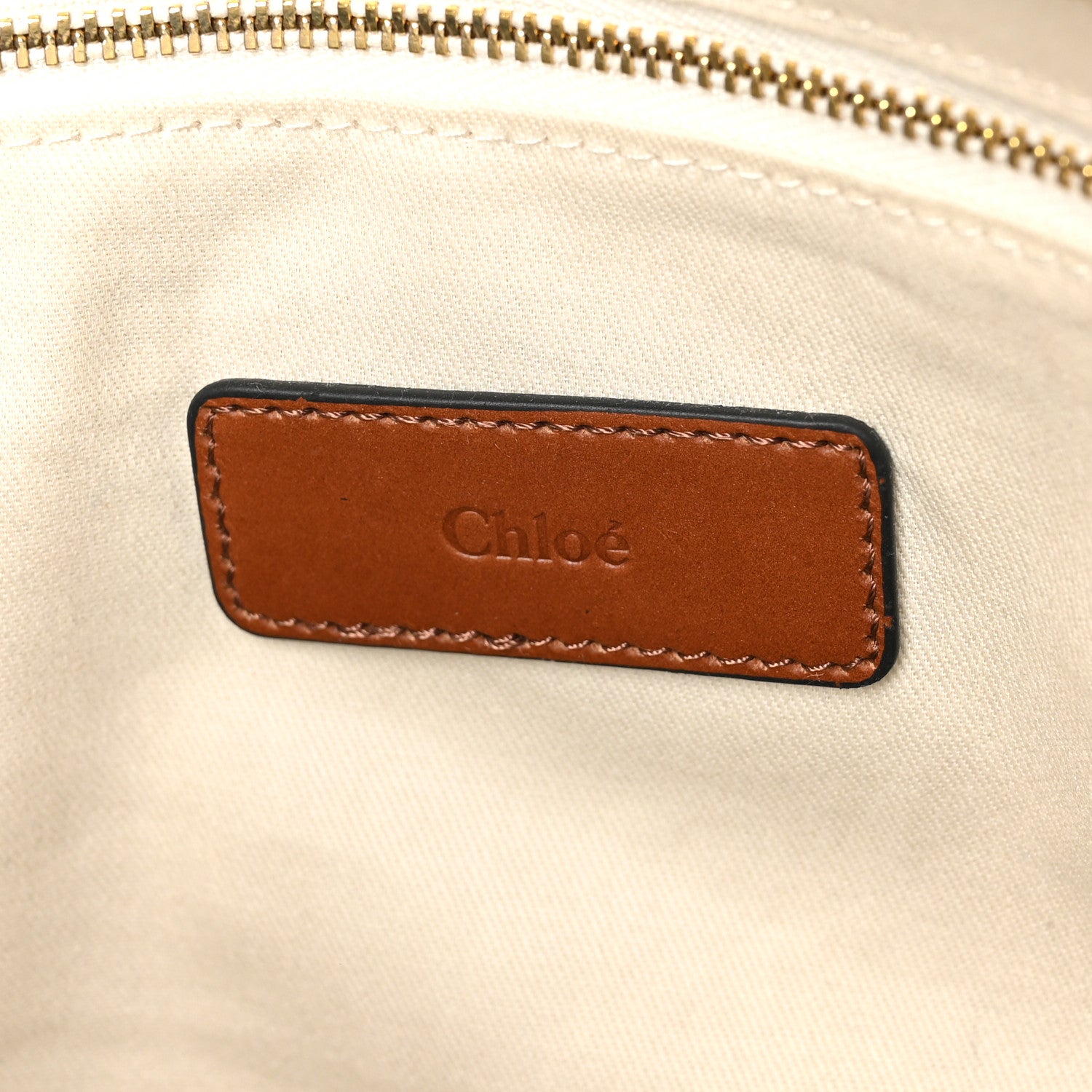 Chloe Canvas Denim Woody Diaper Bag Blue Tan 7 of 10