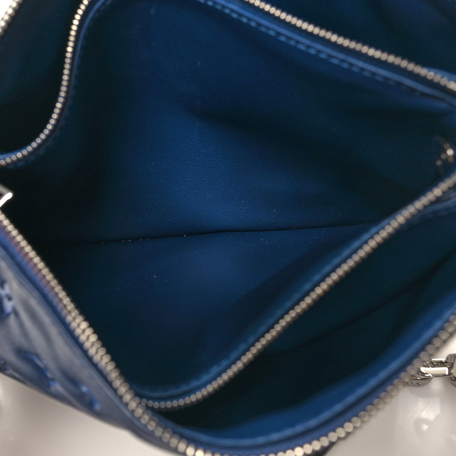 Louis Vuitton Lambskin Embossed Monogram Coussin PM Navy 6 of 14