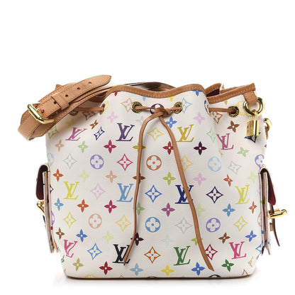 Louis Vuitton Monogram Multicolor Petit Noe White 1 of 13