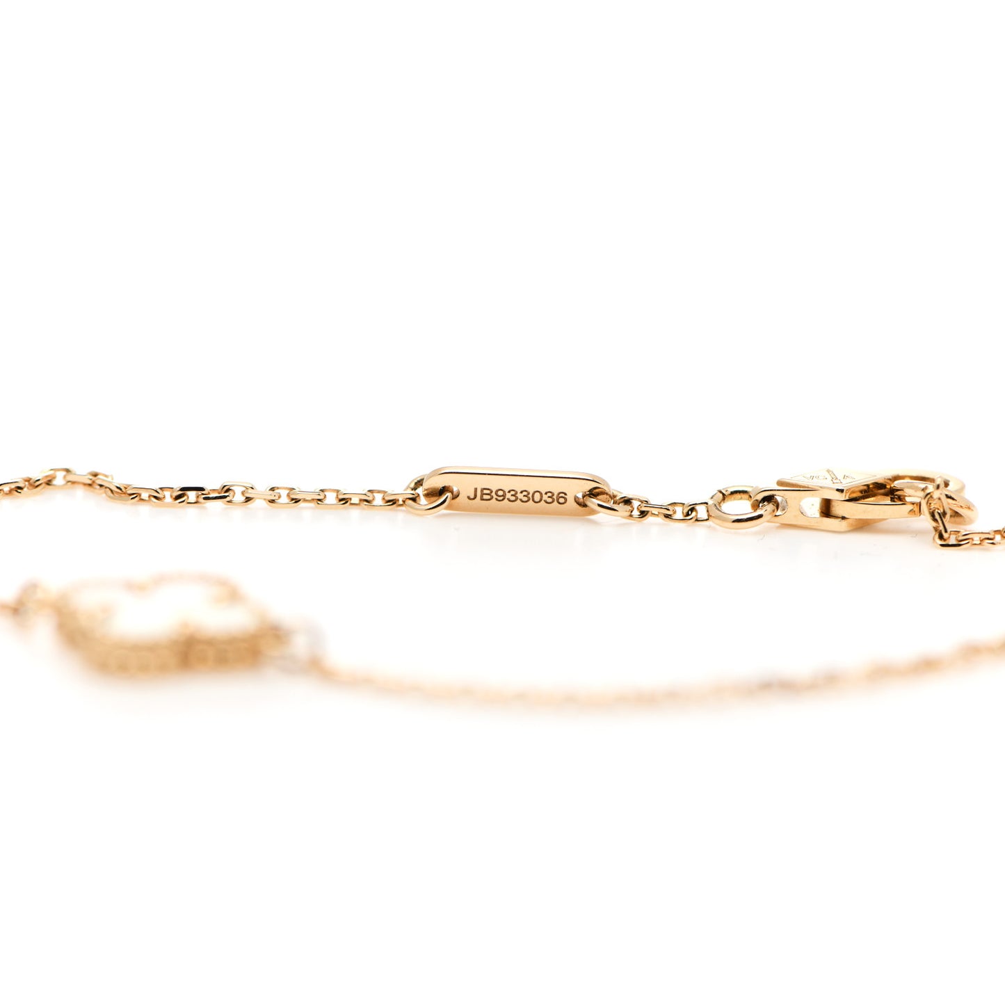 18K Yellow Gold Mother of Pearl Sweet Alhambra Bracelet