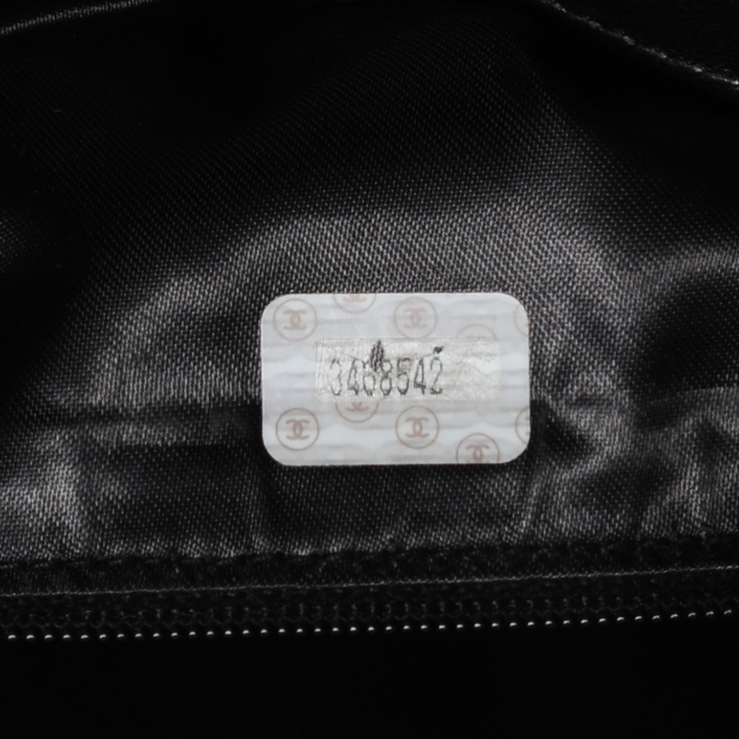 Lambskin Quilted Tassel Camera Case Black