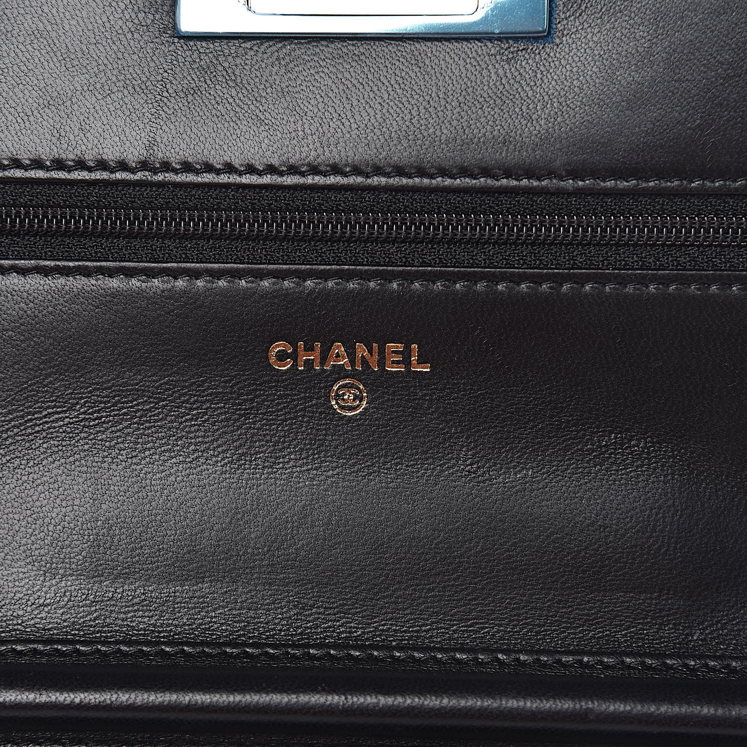 Chanel Lambskin Quilted Golden Class Wallet on Chain WOC Black 6 of 22