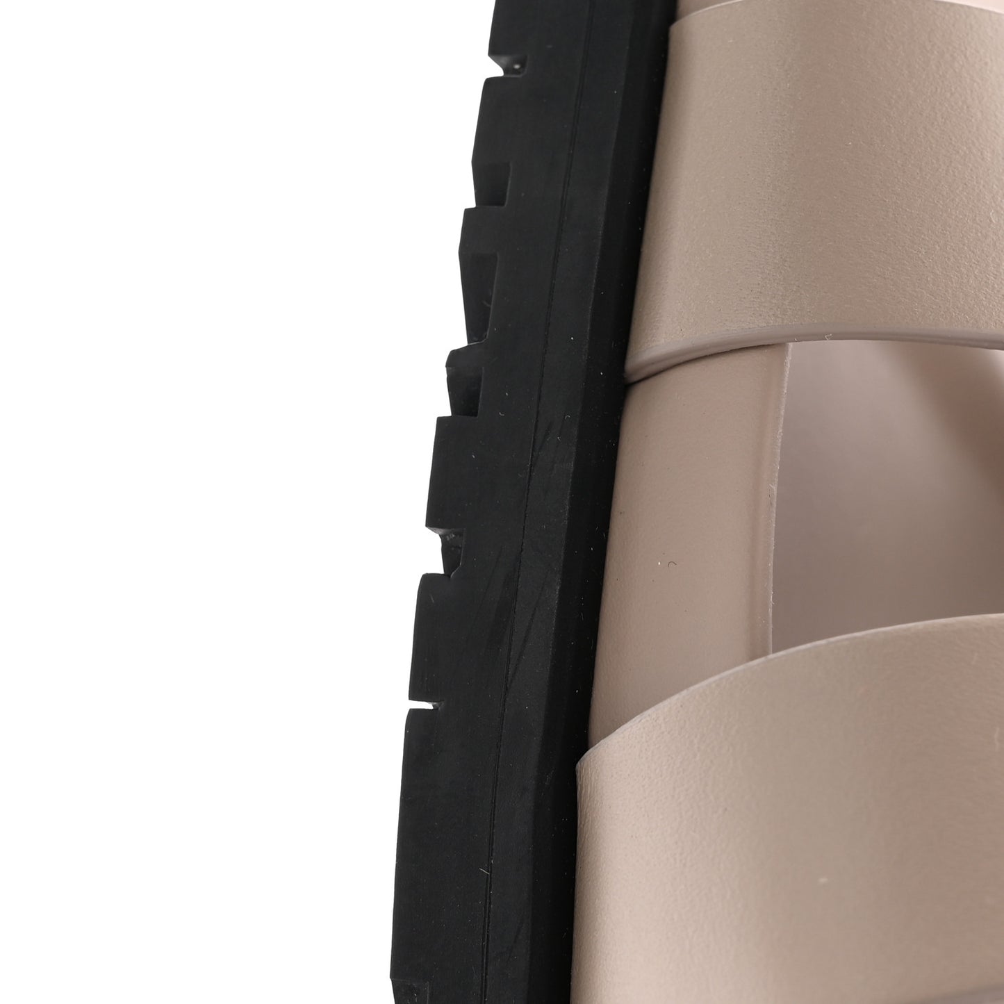 Calfskin Womens Chypre Sandals 36 Beige Mastic