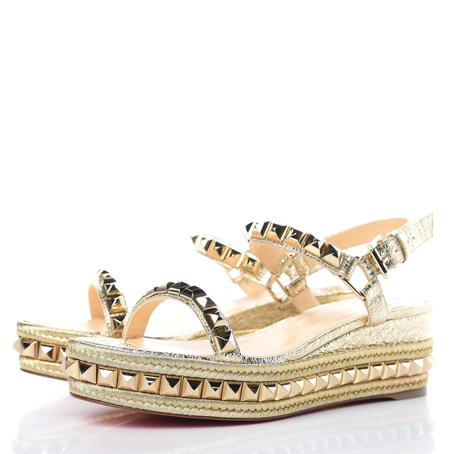 Specchio Vintage Cataclou 60 Platform Sandals 37 Platine Light Gold