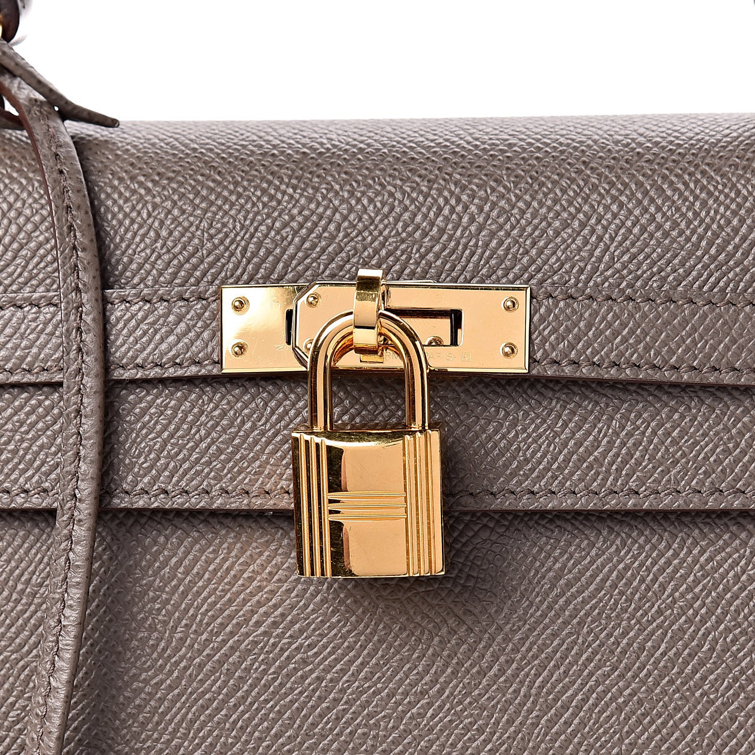Hermes Epsom Kelly Sellier 25 Etain 8 of 40