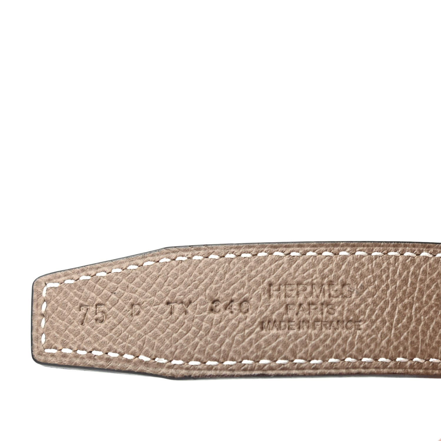 Hermes Swift Epsom 24mm Gamma Belt 75 Gold Etoupe 4 of 4
