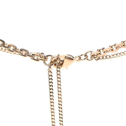 Chanel Crystal CC Multi Strand Chain Necklace Gold 4 of 5