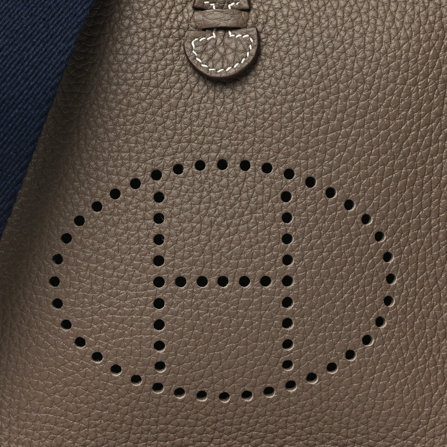Hermes Taurillon Clemence Amazone Evelyne TPM Etoupe Bleu Indigo 8 of 11