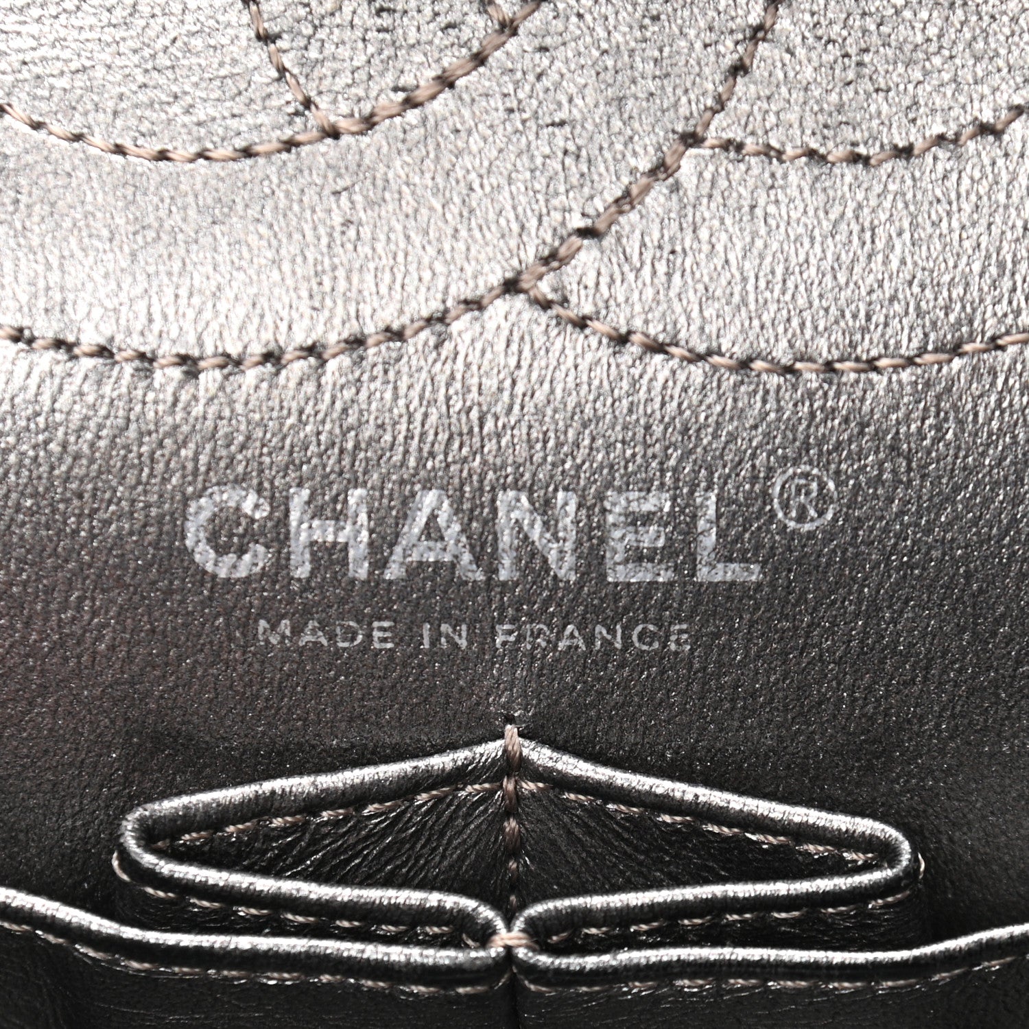 Chanel Metallic Aged Calfskin Quilted 2.55 Reissue 226 Flap Dark Silver 6 of 21