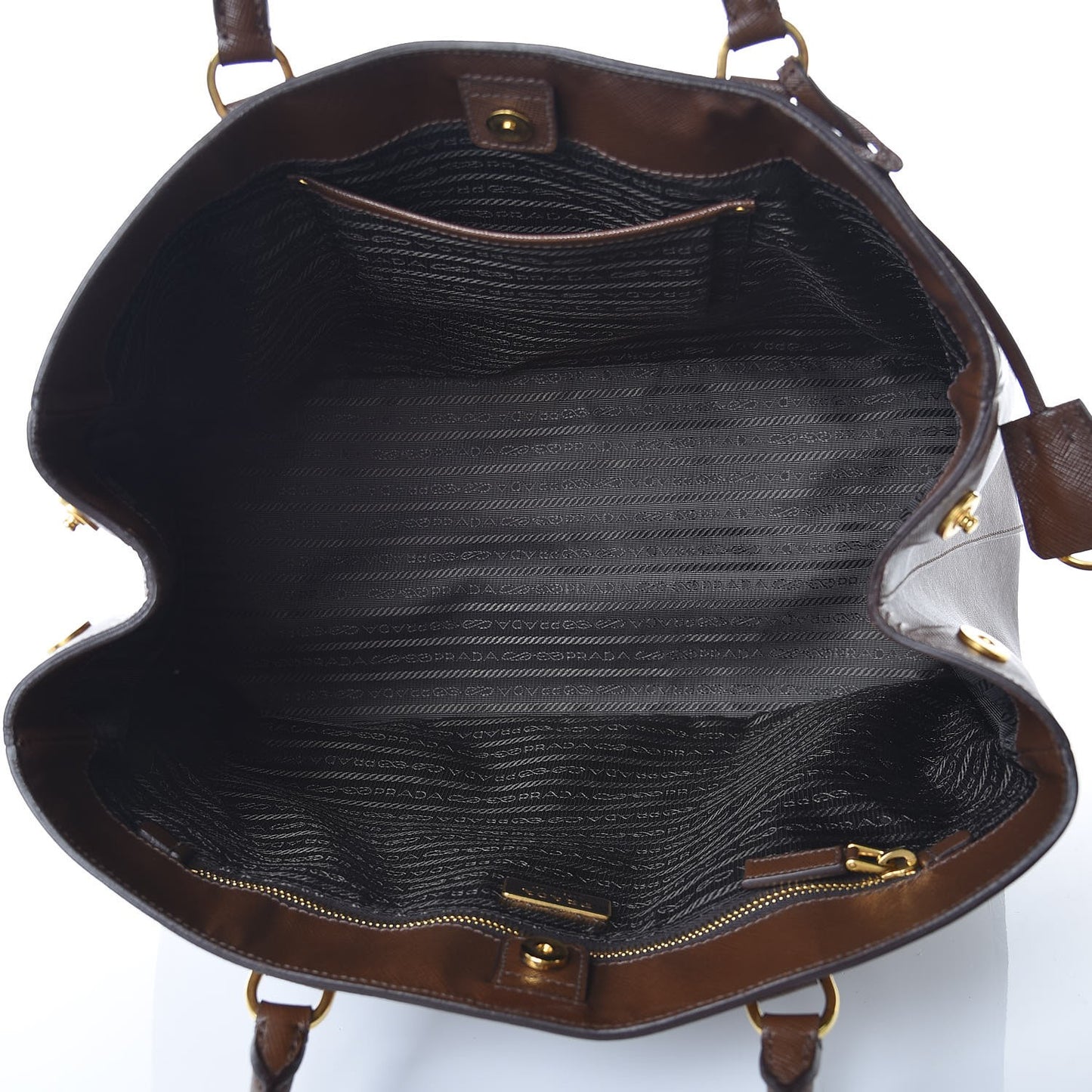 Saffiano Lux Large Tote Cacao