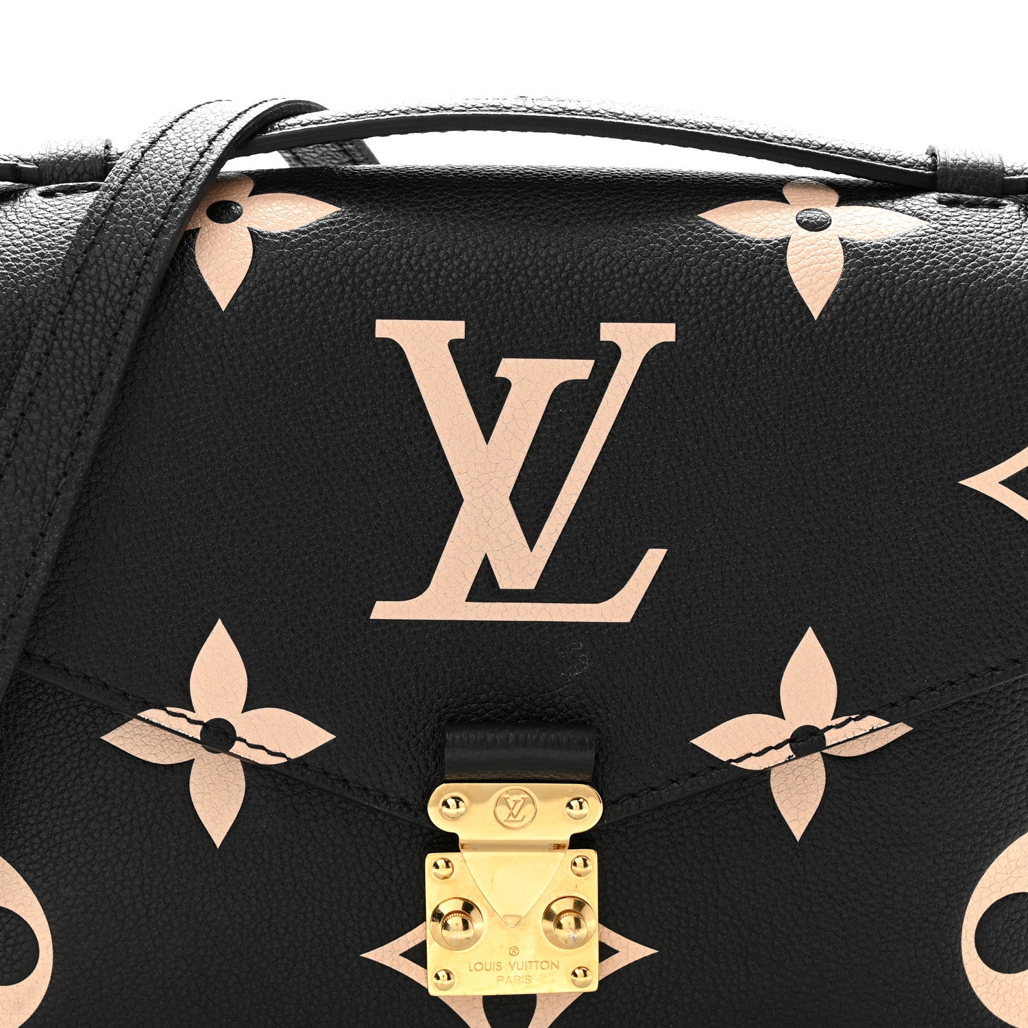 Louis Vuitton Empreinte Monogram Giant Pochette Metis Black Beige 7 of 9