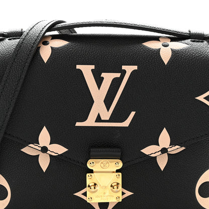 Louis Vuitton Empreinte Monogram Giant Pochette Metis Black Beige 7 of 9