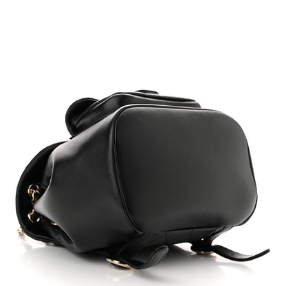 Chanel Lambskin Quilted Small Duma Drawstring Backpack Black 4 of 11