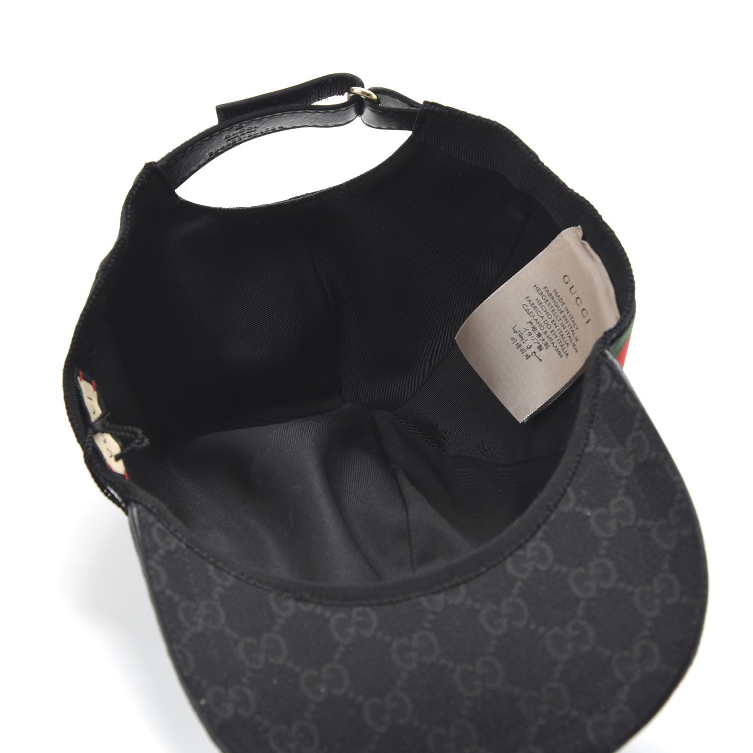 Gucci Monogram Web Baseball Hat XL Black 7 of 10