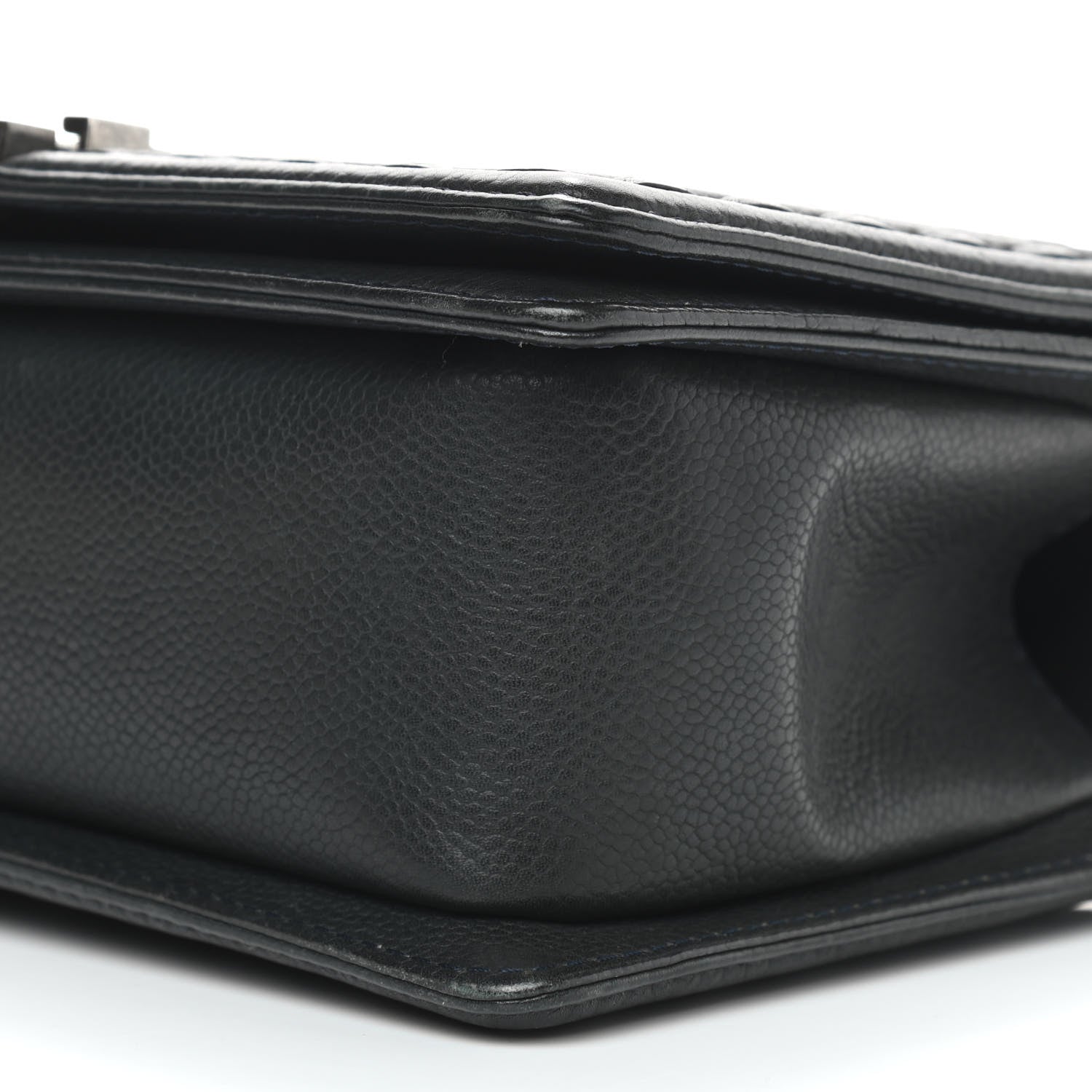 Chanel Caviar Stitched Medium Boy Flap Blue 9 of 9