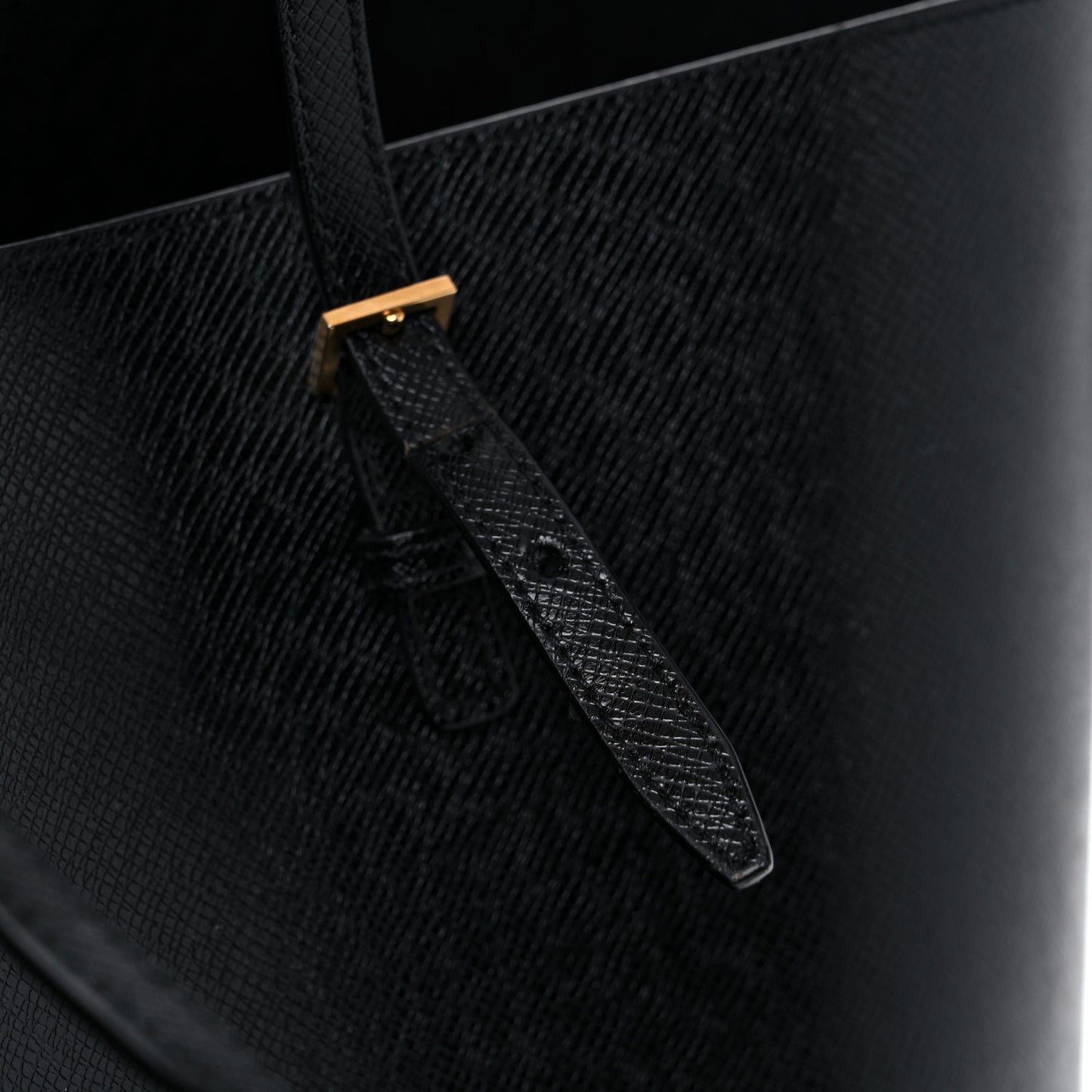 Calfskin Large Shopping Tote Black