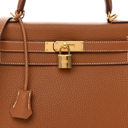 Hermes Togo Kelly Retourne 28 Gold 8 of 14
