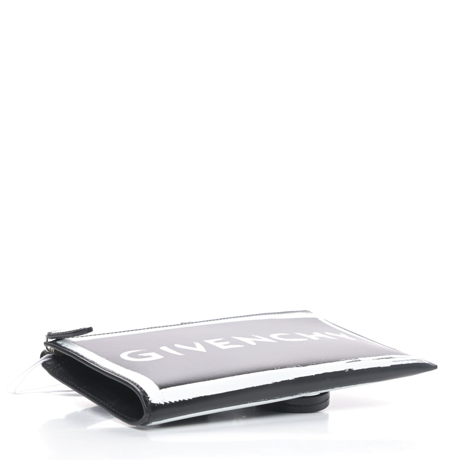 Givenchy Smooth Calfskin Graffiti Paint Logo Pouch Black 3 of 4