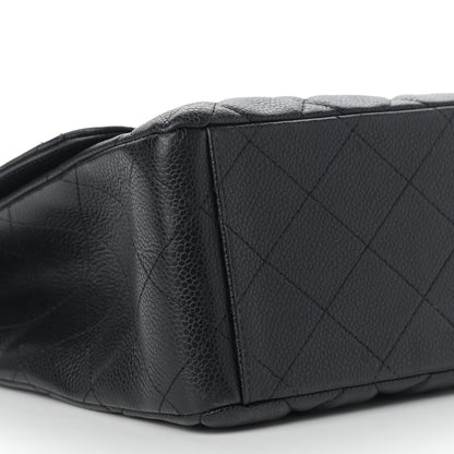 Chanel Caviar Quilted Maxi Single Flap Black 13 of 20