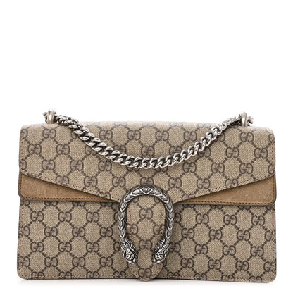 Gucci GG Supreme Monogram Small Dionysus Shoulder Bag Taupe 1 of 8