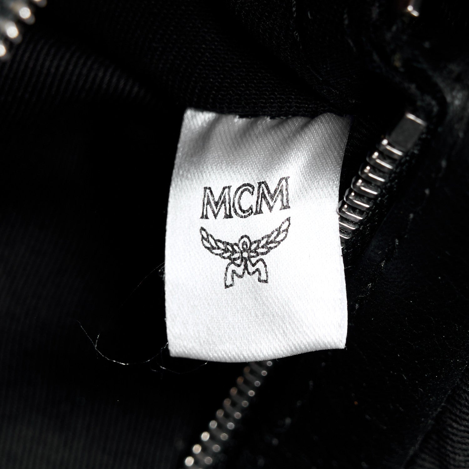 MCM Calfskin Ottomar Monogram Medium Boston Bag Black 7 of 11