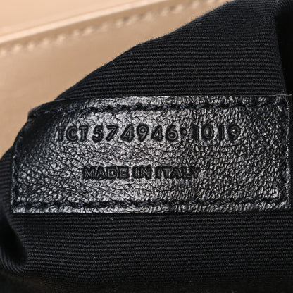 Saint Laurent Calfskin Y Quilted Monogram Medium Loulou Chain Satchel Dark Beige 6 of 9