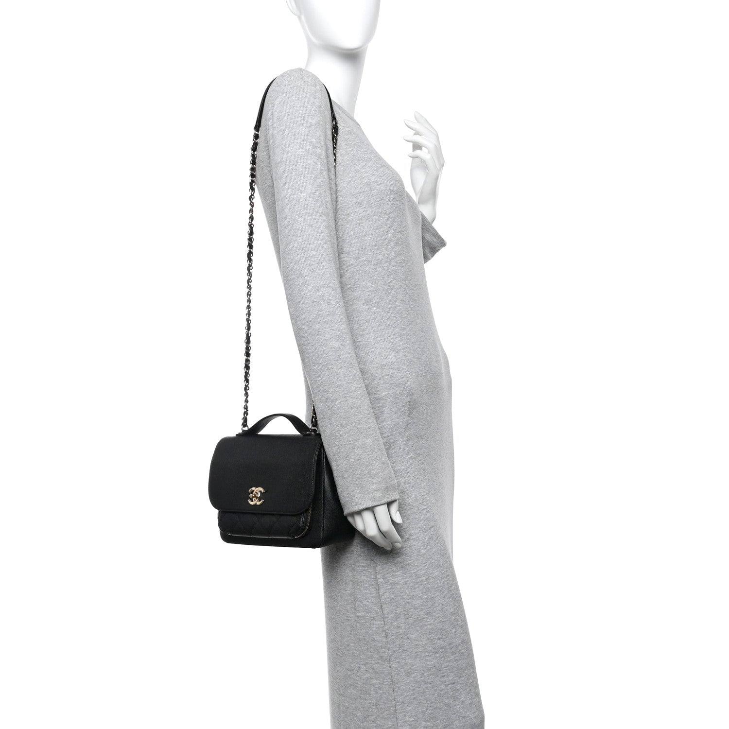 Chanel Caviar Quilted Medium Business Affinity Flap Black 2 of 10