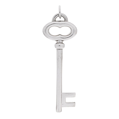 Tiffany Sterling Silver Oval Key Pendant 1 of 4