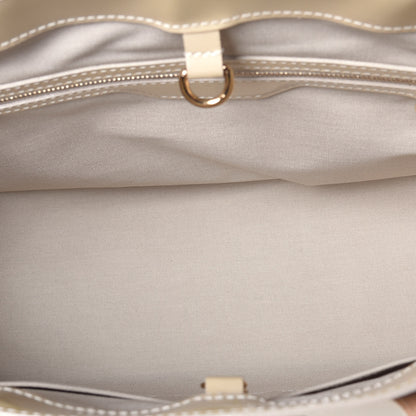 Louis Vuitton Vernis Wilshire MM Blanc Corail 5 of 8