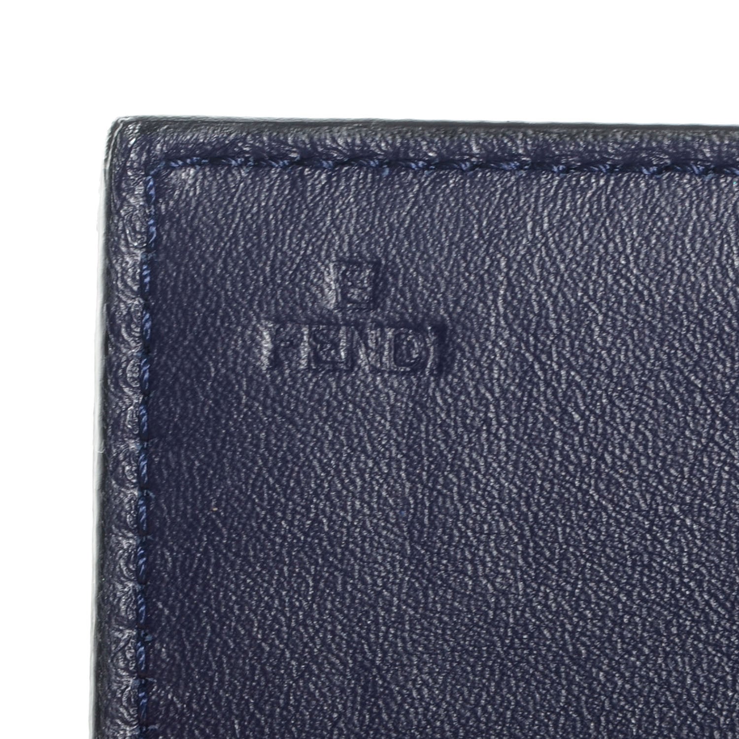 Fendi Patent Zucchino Continental Wallet Navy 6 of 10