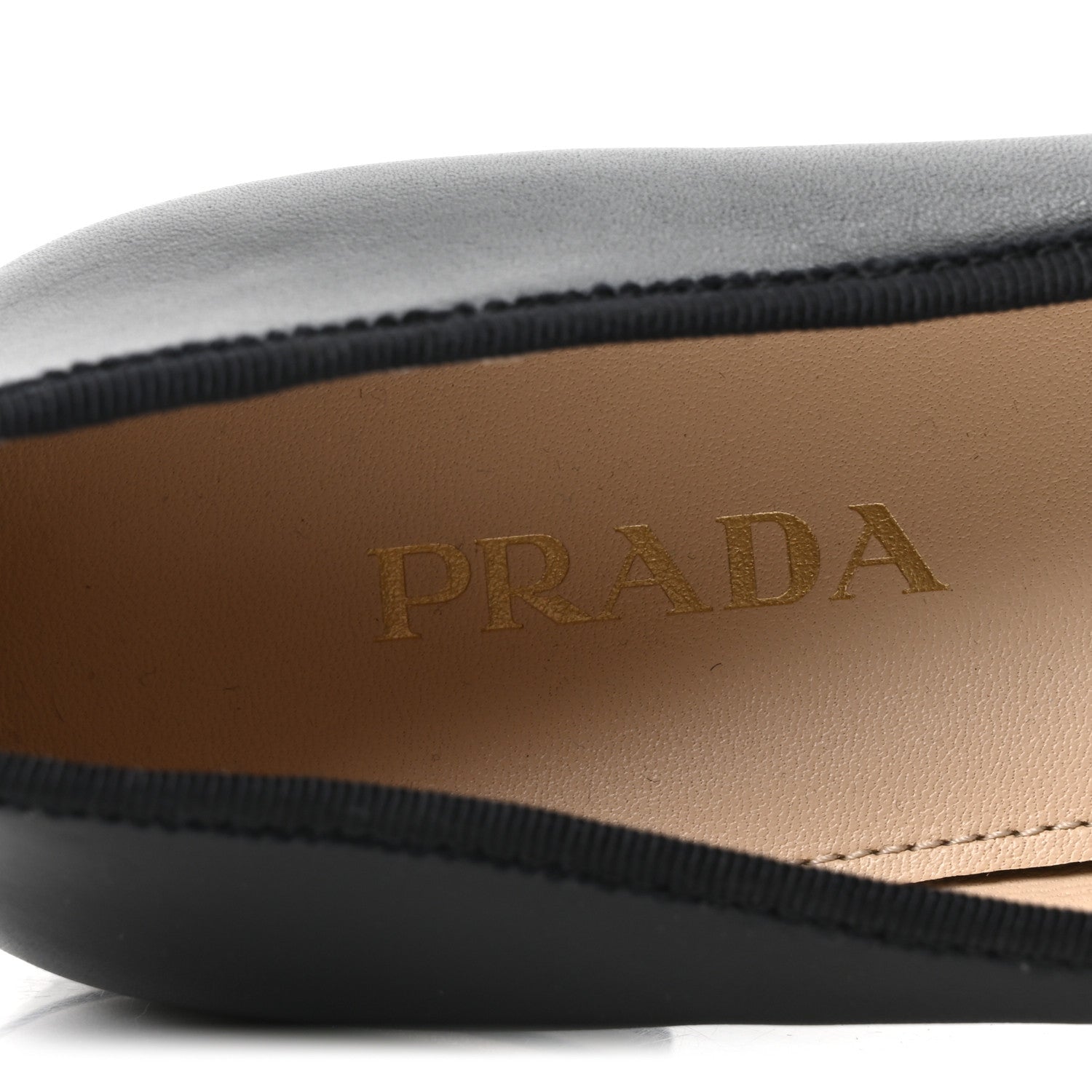 Prada Nappa Vernice Cap Toe Logo Bow Ballerina Flats 39 Black 8 of 9