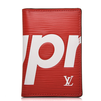 Louis Vuitton X SUPREME Epi Pocket Organizer Red 1 of 7