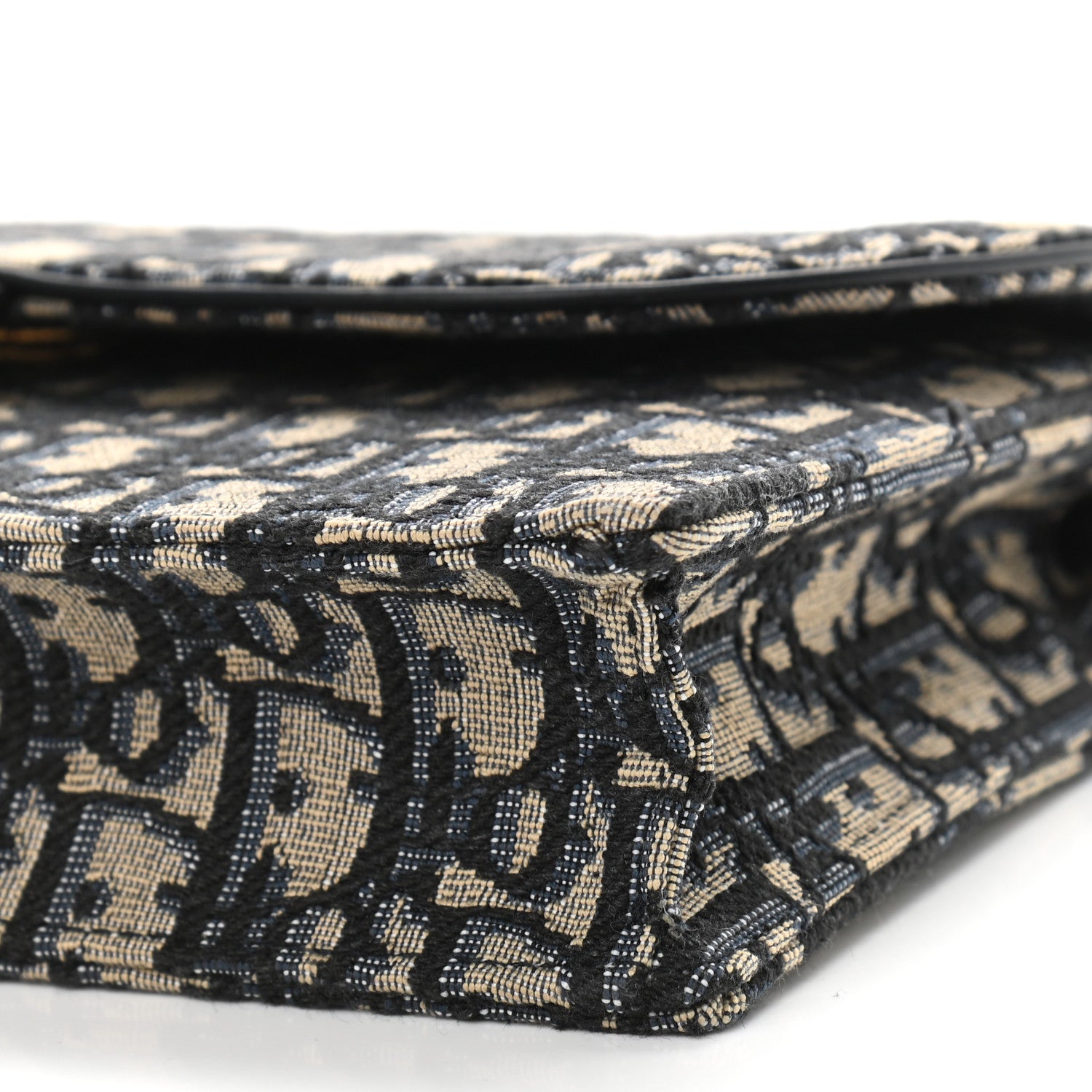 Christian Dior Oblique Saddle Chain Pouch Blue 9 of 9