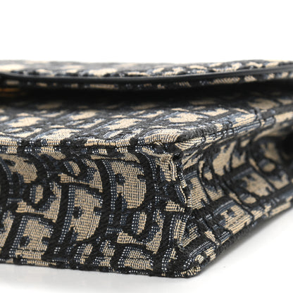 Christian Dior Oblique Saddle Chain Pouch Blue 9 of 9