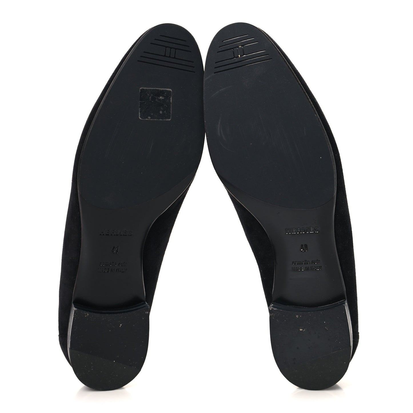 Suede Goatskin Womens Royal Loafers 41 Black