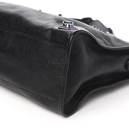 Balenciaga Chevre Iridescent Metallic Edge Hardware City Black 8 of 9